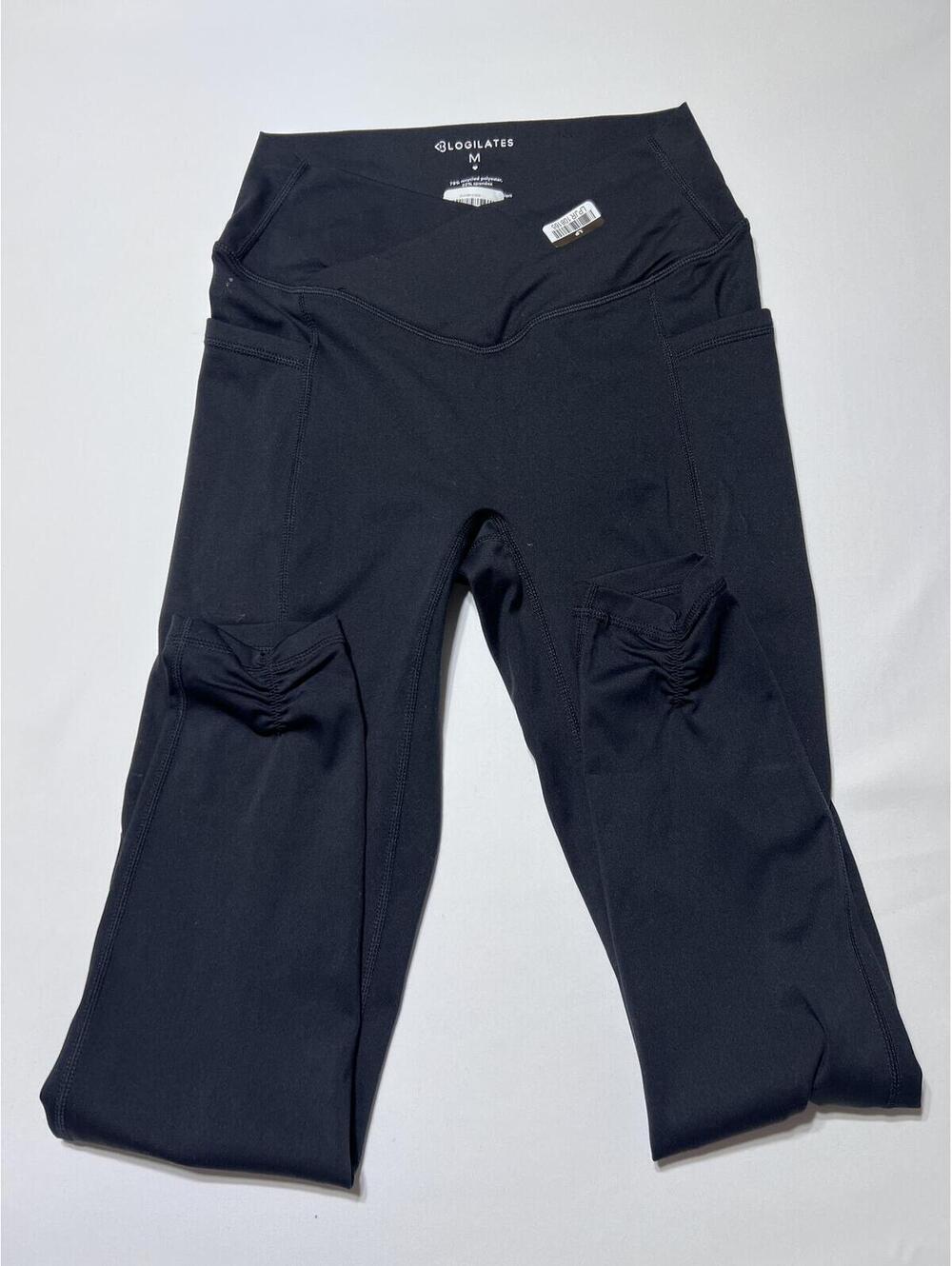 Blogilates Black High Waist Leggings with Side Pockets, Size M